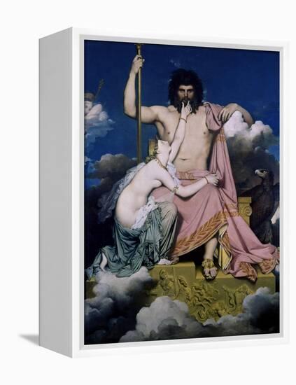 Thetis and Jupiter-Jean-Auguste-Dominique Ingres-Framed Stretched Canvas