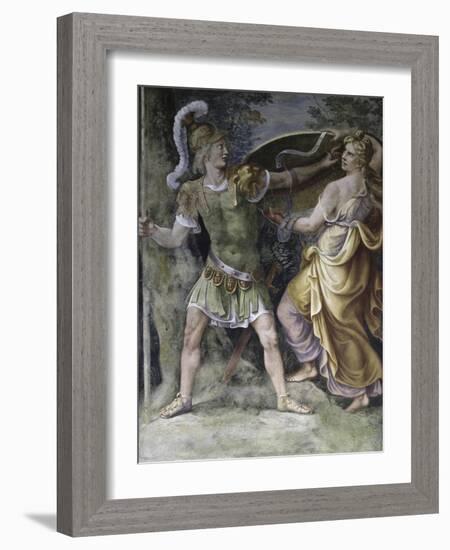 Thetis Arming Achilles-Giulio Romano-Framed Giclee Print