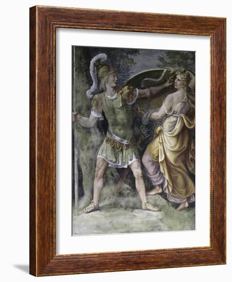 Thetis Arming Achilles-Giulio Romano-Framed Giclee Print