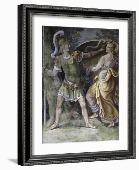 Thetis Arming Achilles-Giulio Romano-Framed Giclee Print