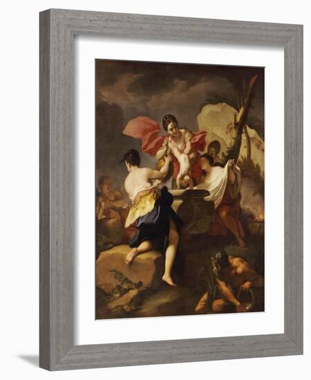 Thetis Dipping the Infant Achilles Into Water from the Styx-Antonio Balestra-Framed Giclee Print