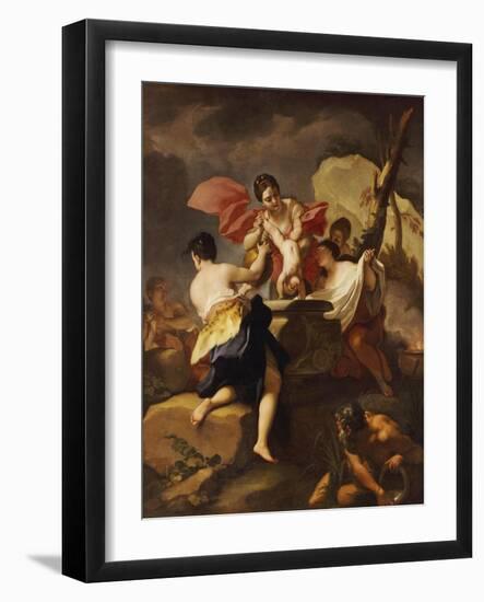 Thetis Dipping the Infant Achilles Into Water from the Styx-Antonio Balestra-Framed Giclee Print