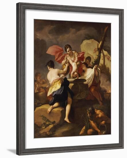 Thetis Dipping the Infant Achilles Into Water from the Styx-Antonio Balestra-Framed Giclee Print