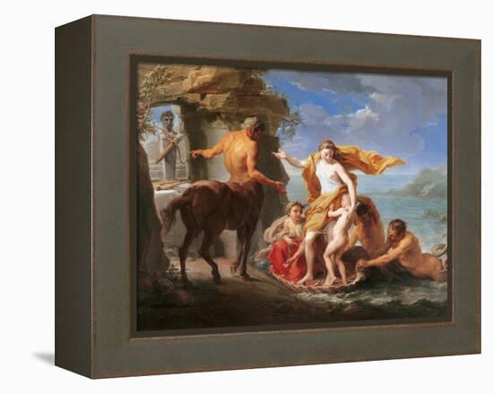 Thetis Entrusting Achilles to the Centaur Chiron-Pompeo Batoni-Framed Stretched Canvas