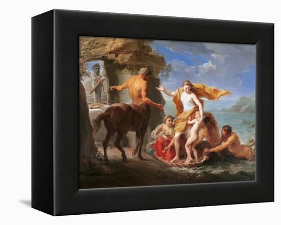 Thetis Entrusting Achilles to the Centaur Chiron-Pompeo Batoni-Framed Stretched Canvas