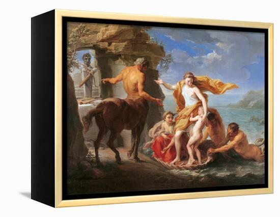 Thetis Entrusting Achilles to the Centaur Chiron-Pompeo Batoni-Framed Stretched Canvas