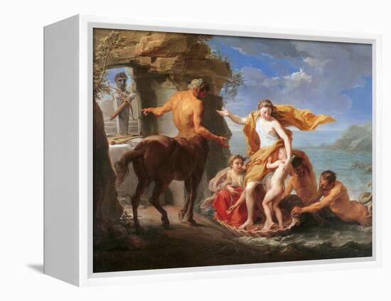 Thetis Entrusting Achilles to the Centaur Chiron-Pompeo Batoni-Framed Stretched Canvas