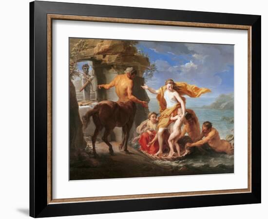 Thetis Entrusting Achilles to the Centaur Chiron-Pompeo Batoni-Framed Art Print