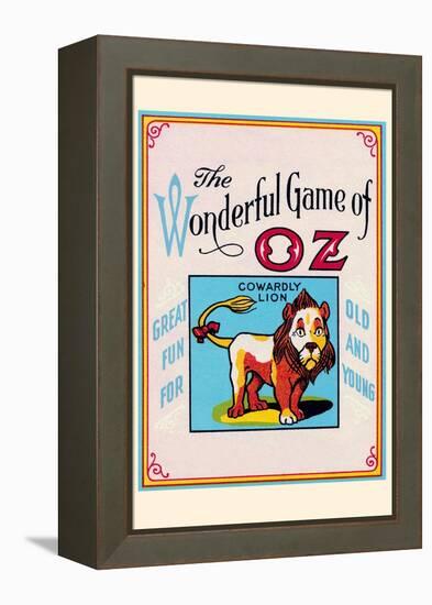 Thewonderful Game of Oz - Cowardly Lion-John R. Neill-Framed Stretched Canvas