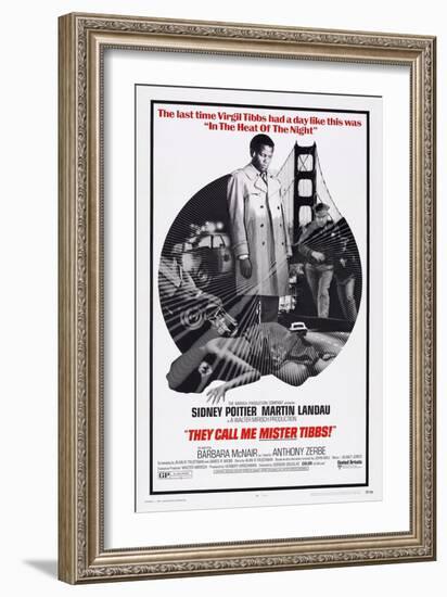 They Call Me Mister Tibbs!, Sidney Poitier, 1970-null-Framed Art Print