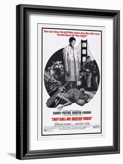 They Call Me Mister Tibbs!, Sidney Poitier, 1970-null-Framed Art Print