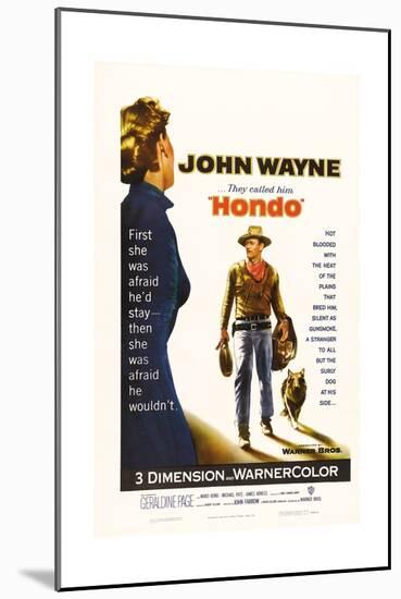 They Called Him Hondo, 1953, "Hondo" Directed by John Farrow-null-Mounted Giclee Print