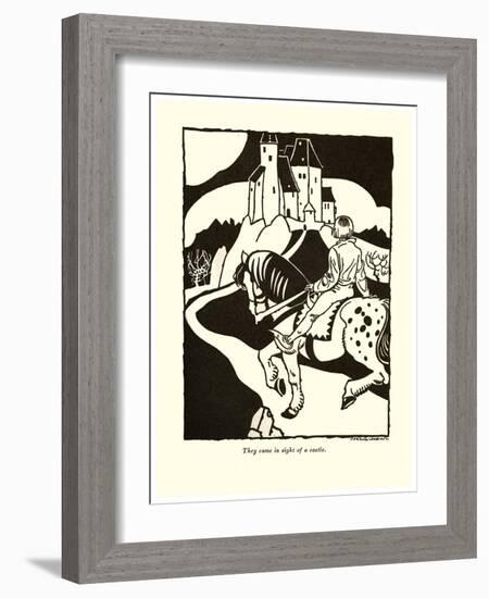 They Came In Sight Of A Castle-Frank Dobias-Framed Art Print