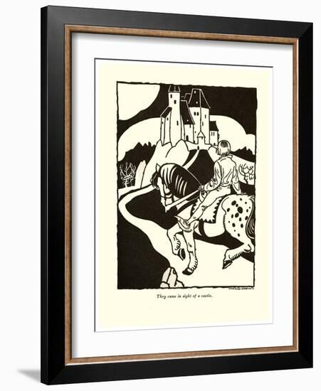 They Came In Sight Of A Castle-Frank Dobias-Framed Art Print