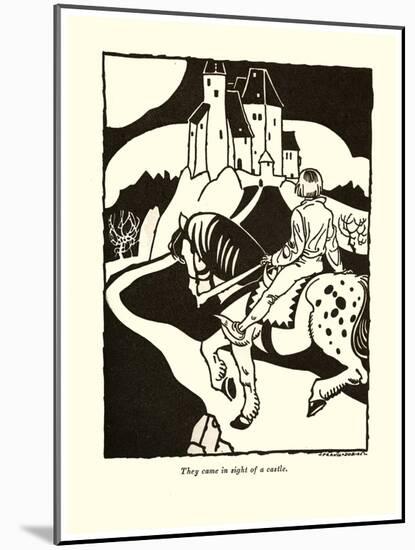 They Came In Sight Of A Castle-Frank Dobias-Mounted Art Print
