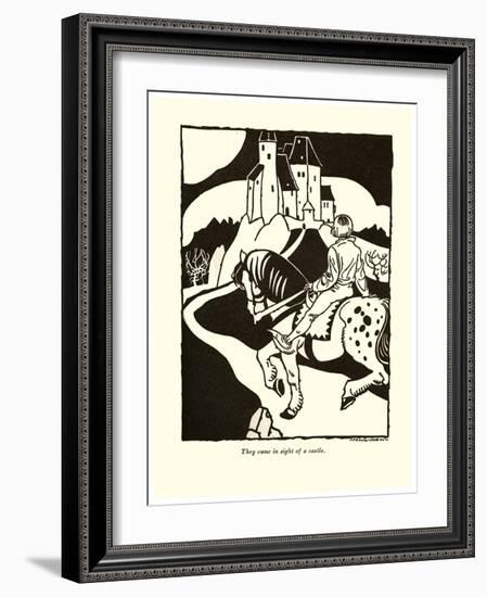 They Came In Sight Of A Castle-Frank Dobias-Framed Art Print