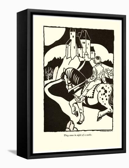 They Came In Sight Of A Castle-Frank Dobias-Framed Stretched Canvas
