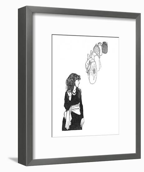 'They Carried the Mirror From Place To Place', c1930-W Heath Robinson-Framed Giclee Print