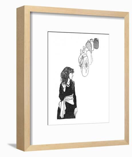 'They Carried the Mirror From Place To Place', c1930-W Heath Robinson-Framed Giclee Print