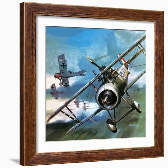 They Conquered the Air: Early Military Aircraft.-Wilf Hardy-Framed Giclee Print