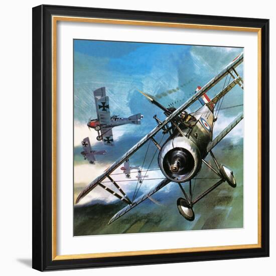 They Conquered the Air: Early Military Aircraft.-Wilf Hardy-Framed Giclee Print