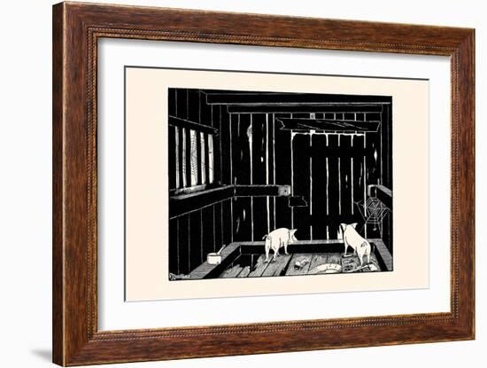 They Could Neither Burrow Out Nor Run Up the Wall-Luxor Price-Framed Art Print