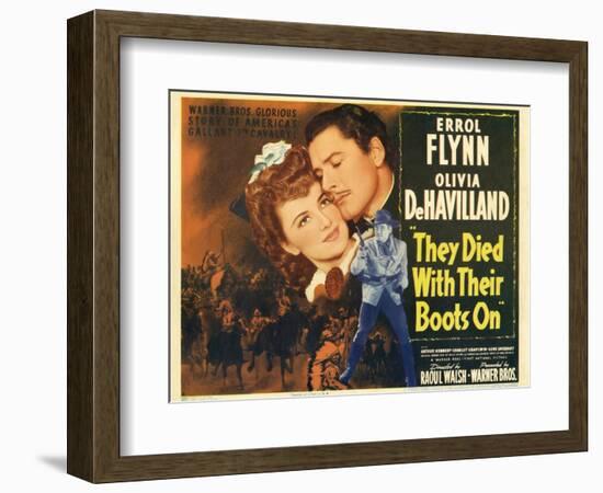 They Died with Their Boots On, 1941-null-Framed Premium Giclee Print