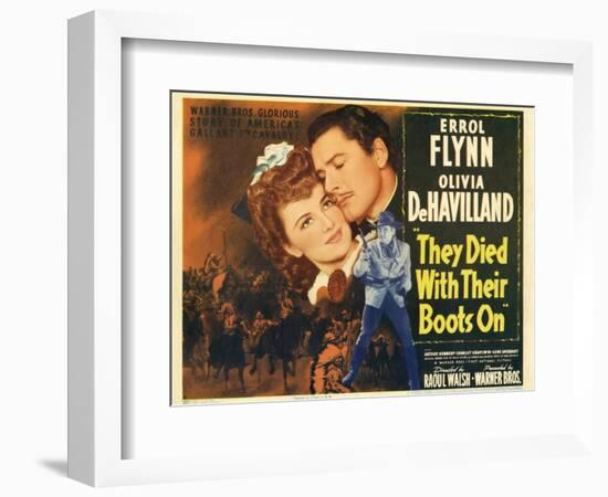 They Died with Their Boots On, 1941-null-Framed Premium Giclee Print