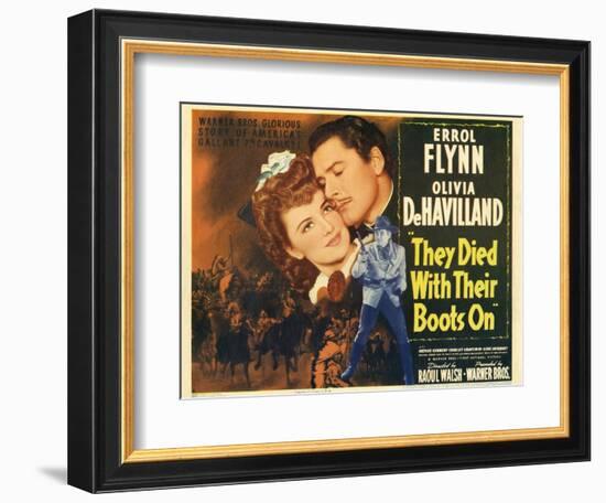 They Died with Their Boots On, 1941-null-Framed Art Print