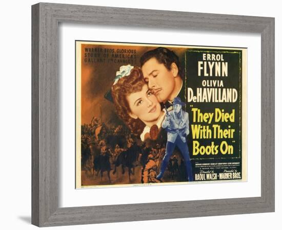 They Died with Their Boots On, 1941-null-Framed Art Print