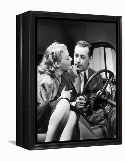 They Drive by Night-null-Framed Stretched Canvas