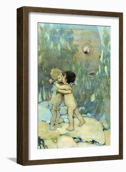 They Hugged and Kissed Each Other for Ever So Long-Jesse Willcox Smith-Framed Art Print