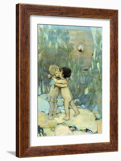 They Hugged and Kissed Each Other for Ever So Long-Jesse Willcox Smith-Framed Art Print