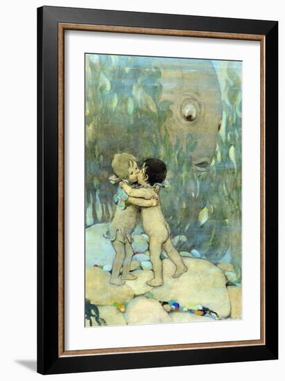 They Hugged and Kissed Each Other for Ever So Long-Jesse Willcox Smith-Framed Art Print