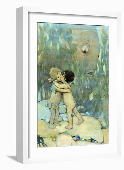 They Hugged and Kissed Each Other for Ever So Long-Jesse Willcox Smith-Framed Art Print