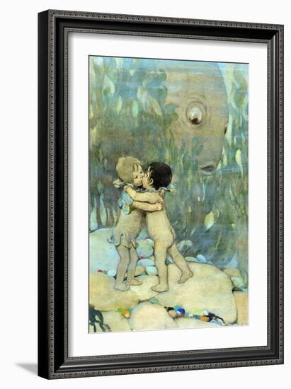 They Hugged and Kissed Each Other for Ever So Long-Jesse Willcox Smith-Framed Art Print