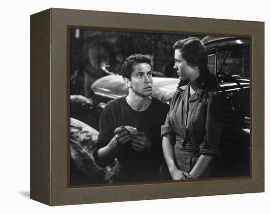 They Live By Night, Farley Granger, Cathy O'Donnell, 1949-null-Framed Stretched Canvas