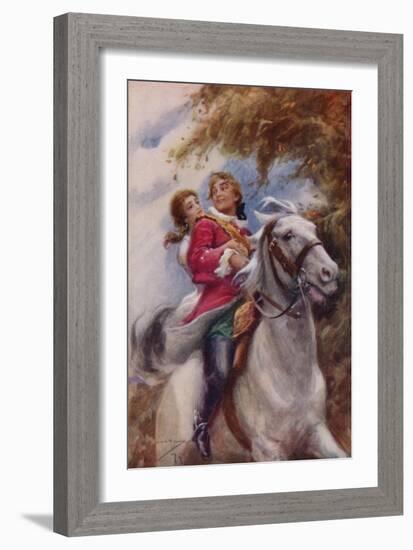 " 'They'Ll Have Fleet Steeds That Follow!' Cried Young Lochinvar"-Arthur C. Michael-Framed Giclee Print