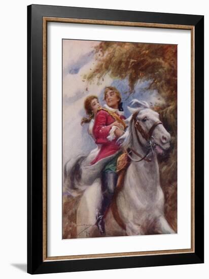 " 'They'Ll Have Fleet Steeds That Follow!' Cried Young Lochinvar"-Arthur C. Michael-Framed Giclee Print