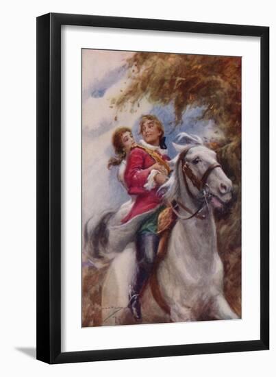 " 'They'Ll Have Fleet Steeds That Follow!' Cried Young Lochinvar"-Arthur C. Michael-Framed Giclee Print