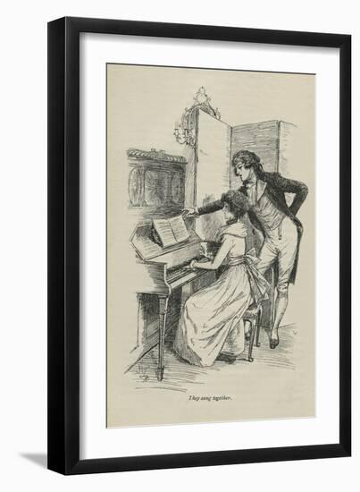 They sang together, 1896-Hugh Thomson-Framed Giclee Print