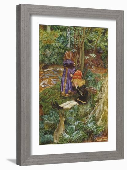 They Sat Down and Cried-John Byam Liston Shaw-Framed Giclee Print