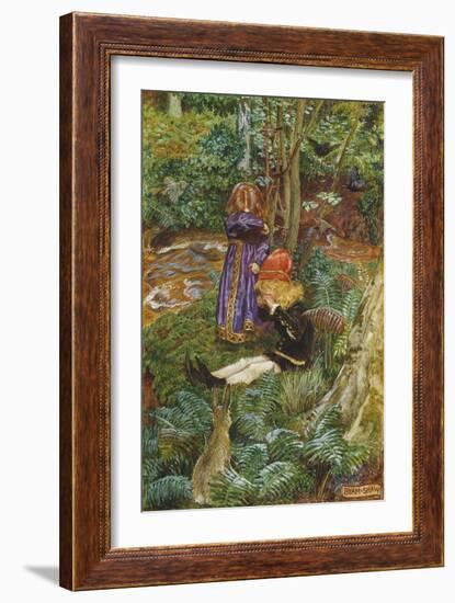 They Sat Down and Cried-John Byam Liston Shaw-Framed Giclee Print