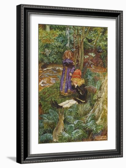 They Sat Down and Cried-John Byam Liston Shaw-Framed Giclee Print