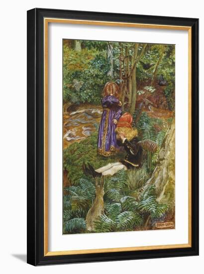 They Sat Down and Cried-John Byam Liston Shaw-Framed Giclee Print