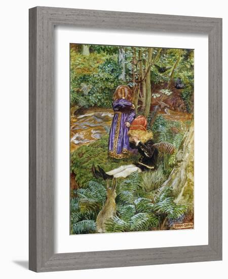 They Sat Down and Cried-John Byam Shaw-Framed Giclee Print