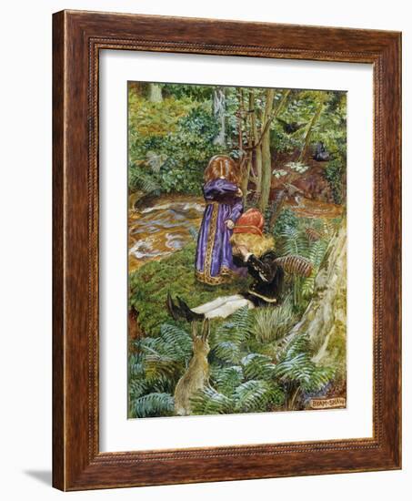 They Sat Down and Cried-John Byam Shaw-Framed Giclee Print