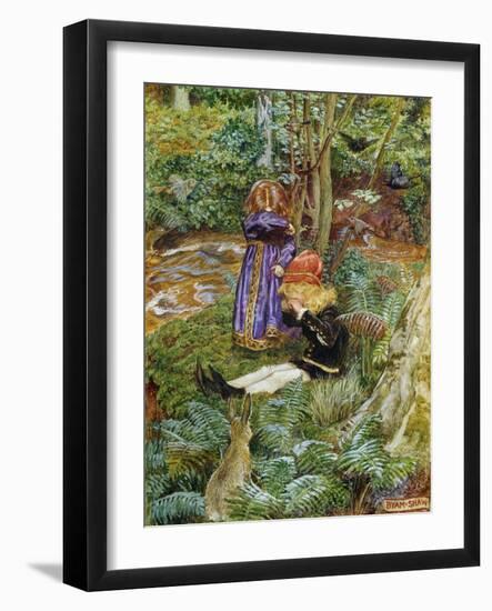 They Sat Down and Cried-John Byam Shaw-Framed Giclee Print