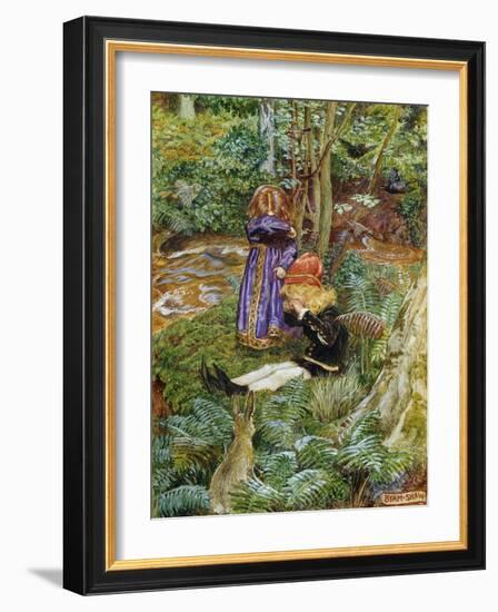 They Sat Down and Cried-John Byam Shaw-Framed Giclee Print