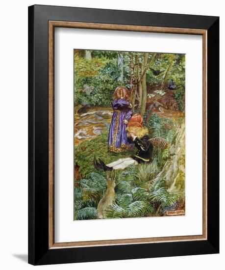 They Sat Down and Cried-John Byam Shaw-Framed Giclee Print